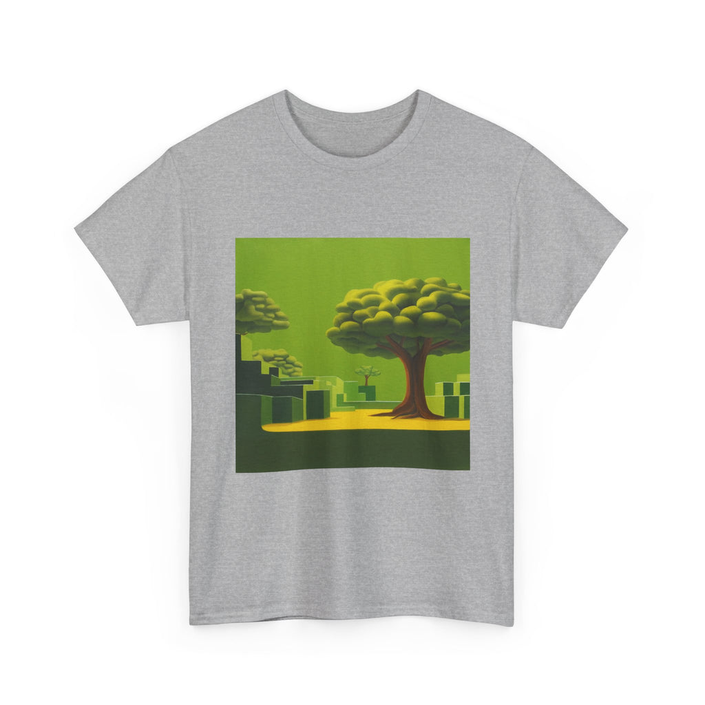 T-Shirt with Tree and Sky Design, Tropical Art Tee for Nature Lovers, Gift for Adventurers, Casual Everyday Wear, Summer Style