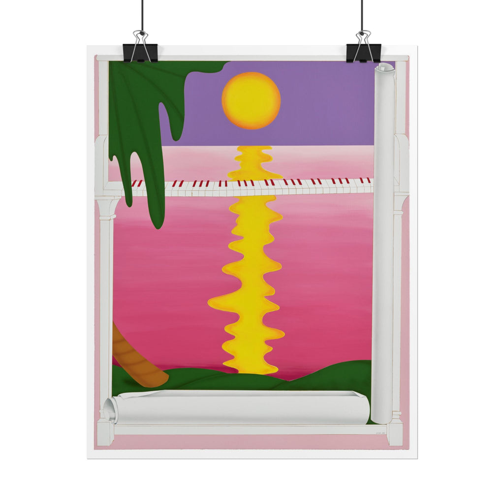 Piano  Art Poster,  Chinese Contemporary artist - Canvas Print - Artwork for new home