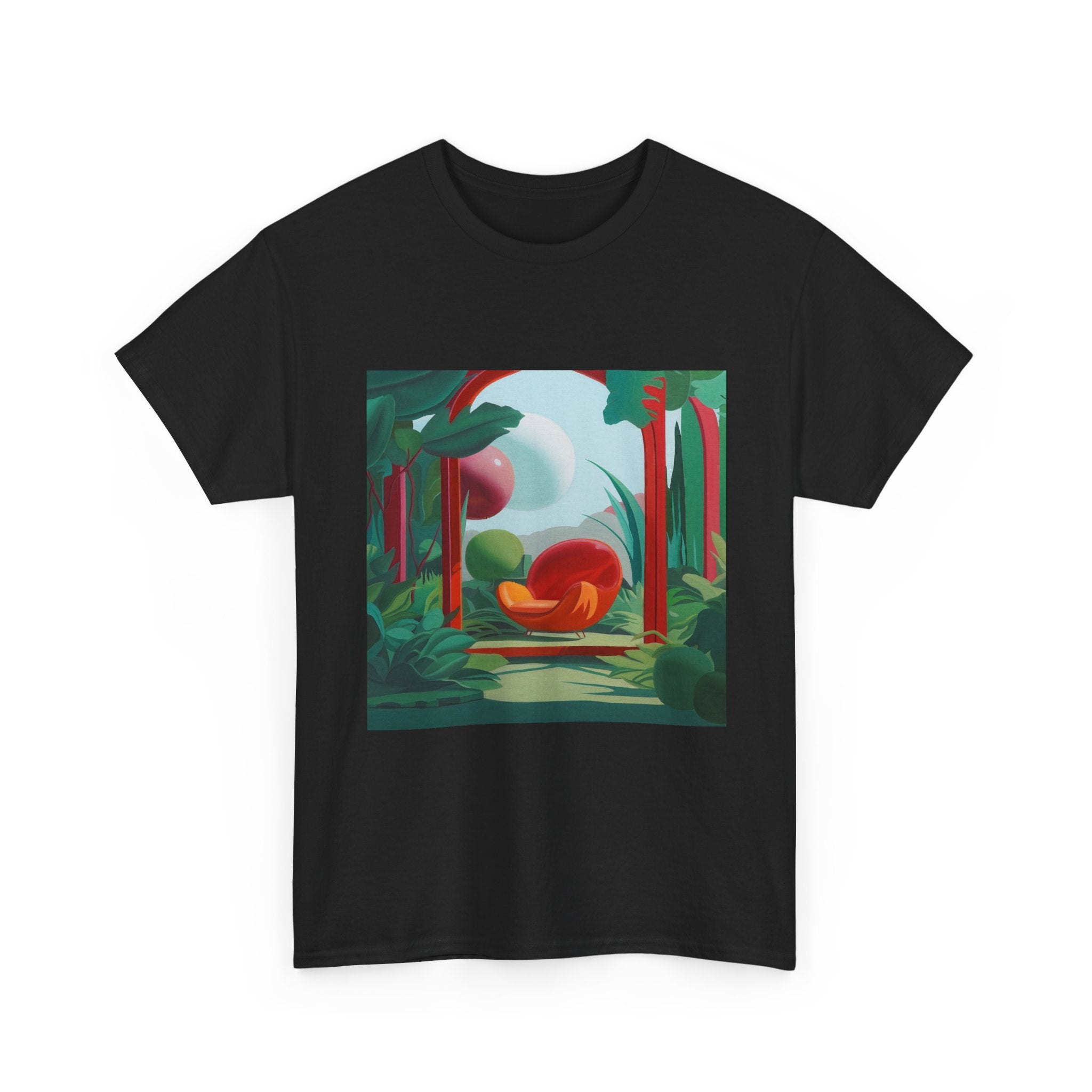 T-Shirt with Vibrant Jungle Design, Tropical Art Tee for Nature Lovers, Gift for Adventurers, Casual Everyday Wear, Summer Style