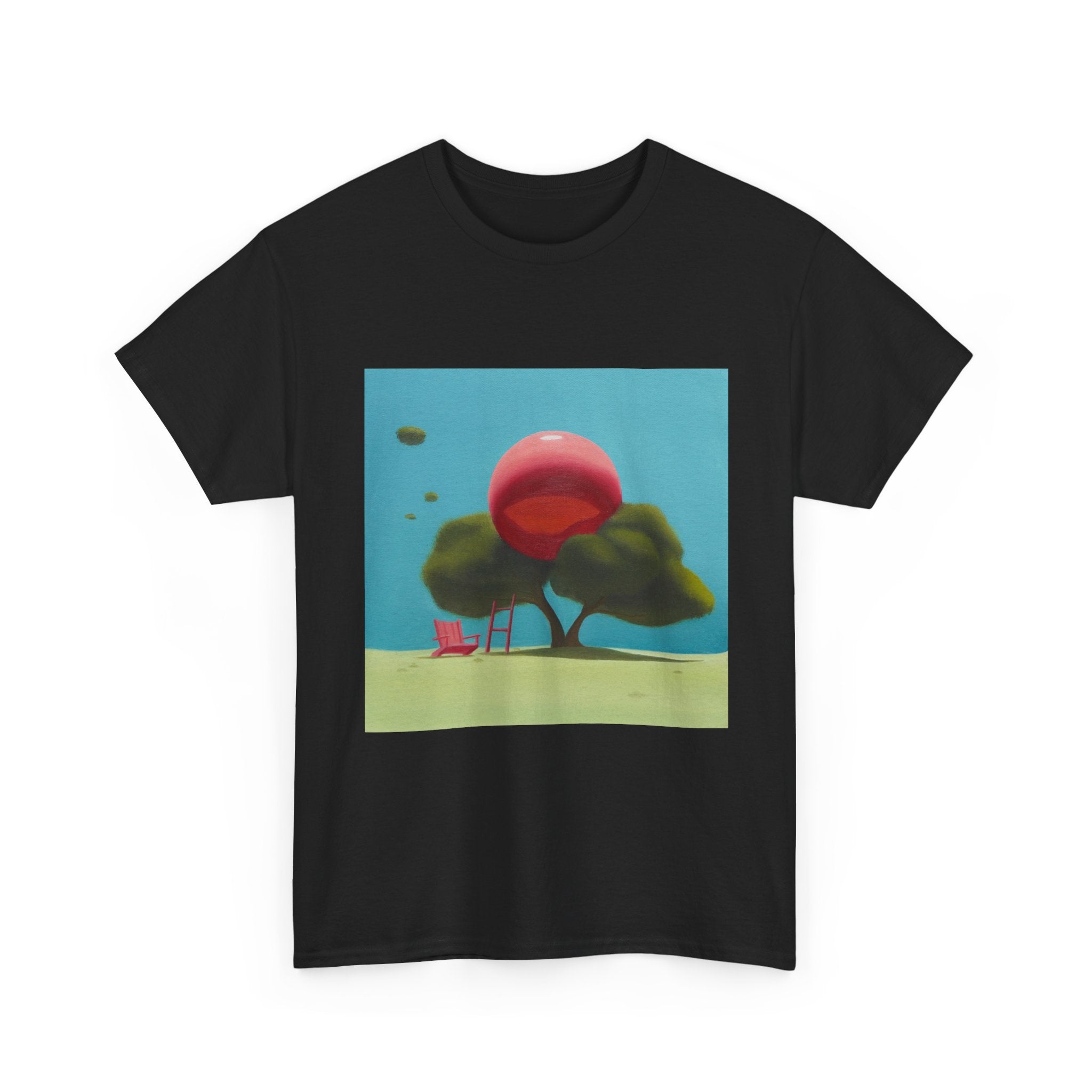 T-Shirt with Tree and Sky Design, Tropical Art Tee for Nature Lovers, Gift for Adventurers, Casual Everyday Wear, Summer Style