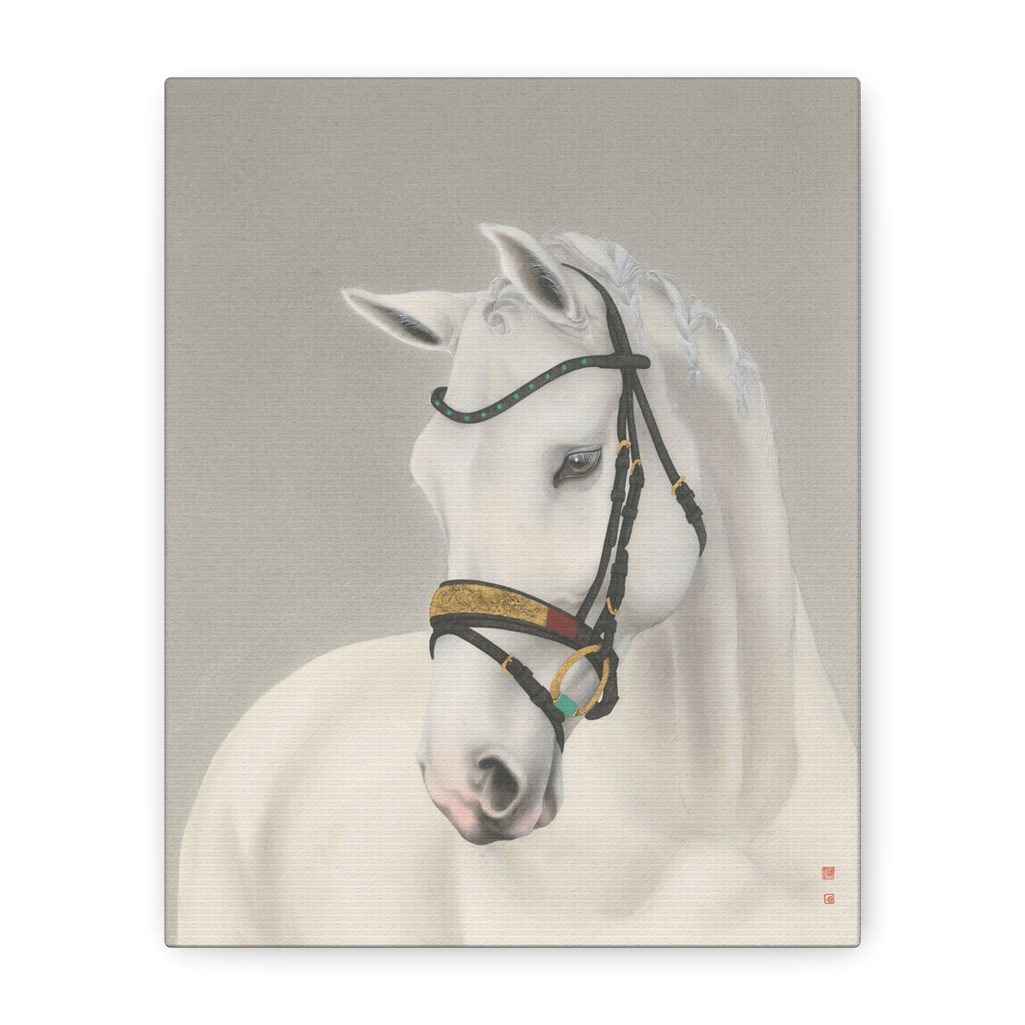 Horse -  Chinese  Contemporary watercolor painting - Canvas Print - Gift for year of Horse
