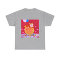 T-Shirt with Little Girl with her teddy, Tropical Art Tee for Nature Lovers, Gift for Adventurers, Casual Everyday Wear, Summer Style