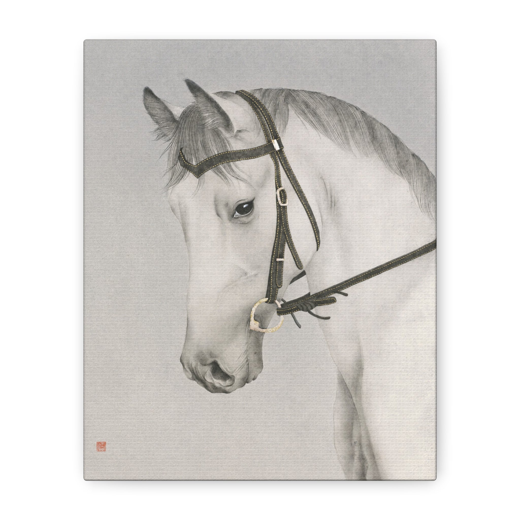 Horse -  Chinese  Contemporary watercolor painting - Canvas Print - Gift for year of Horse