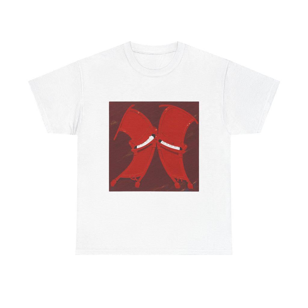 T-Shirt with Piano , Tropical Art Tee for Piano Lovers, Gift for Adventurers, Casual Everyday Wear, Summer Style