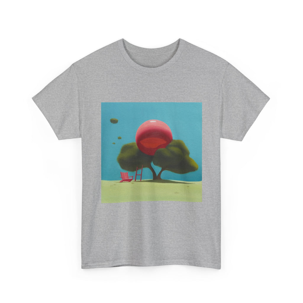 T-Shirt with Tree and Sky Design, Tropical Art Tee for Nature Lovers, Gift for Adventurers, Casual Everyday Wear, Summer Style