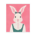 Cute Rabbit Art Poster, Cute Animal Decor, Christmas Wall Art, Kids Room Decoration, Gift for Animal Lovers
