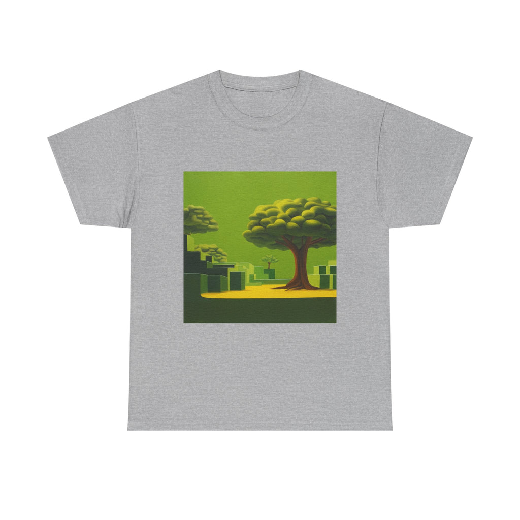 T-Shirt with Tree and Sky Design, Tropical Art Tee for Nature Lovers, Gift for Adventurers, Casual Everyday Wear, Summer Style