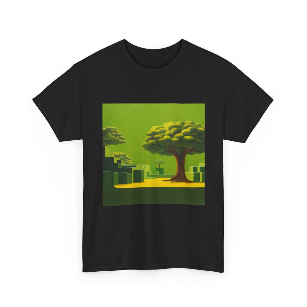 T-Shirt with Tree and Sky Design, Tropical Art Tee for Nature Lovers, Gift for Adventurers, Casual Everyday Wear, Summer Style