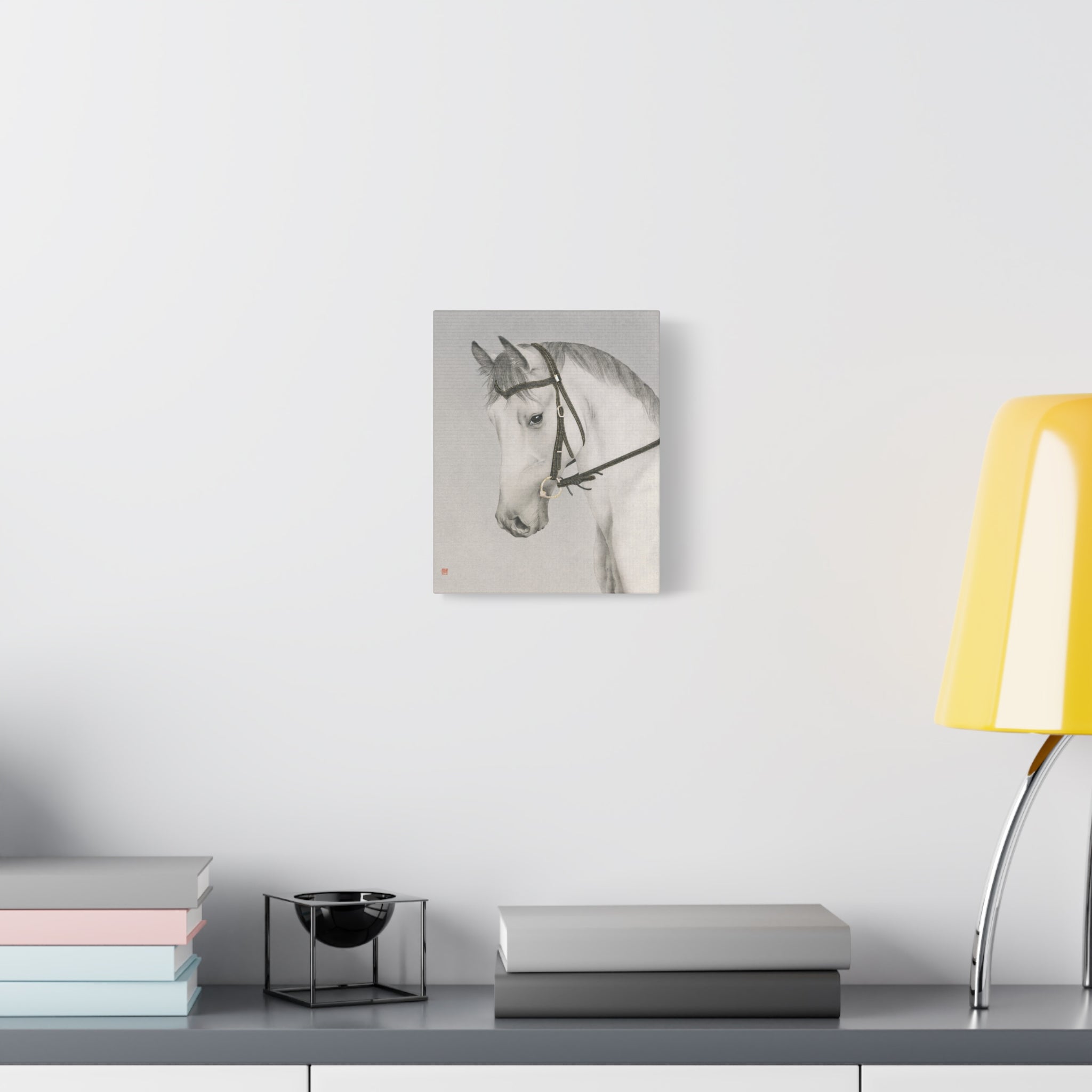Horse -  Chinese  Contemporary watercolor painting - Canvas Print - Gift for year of Horse