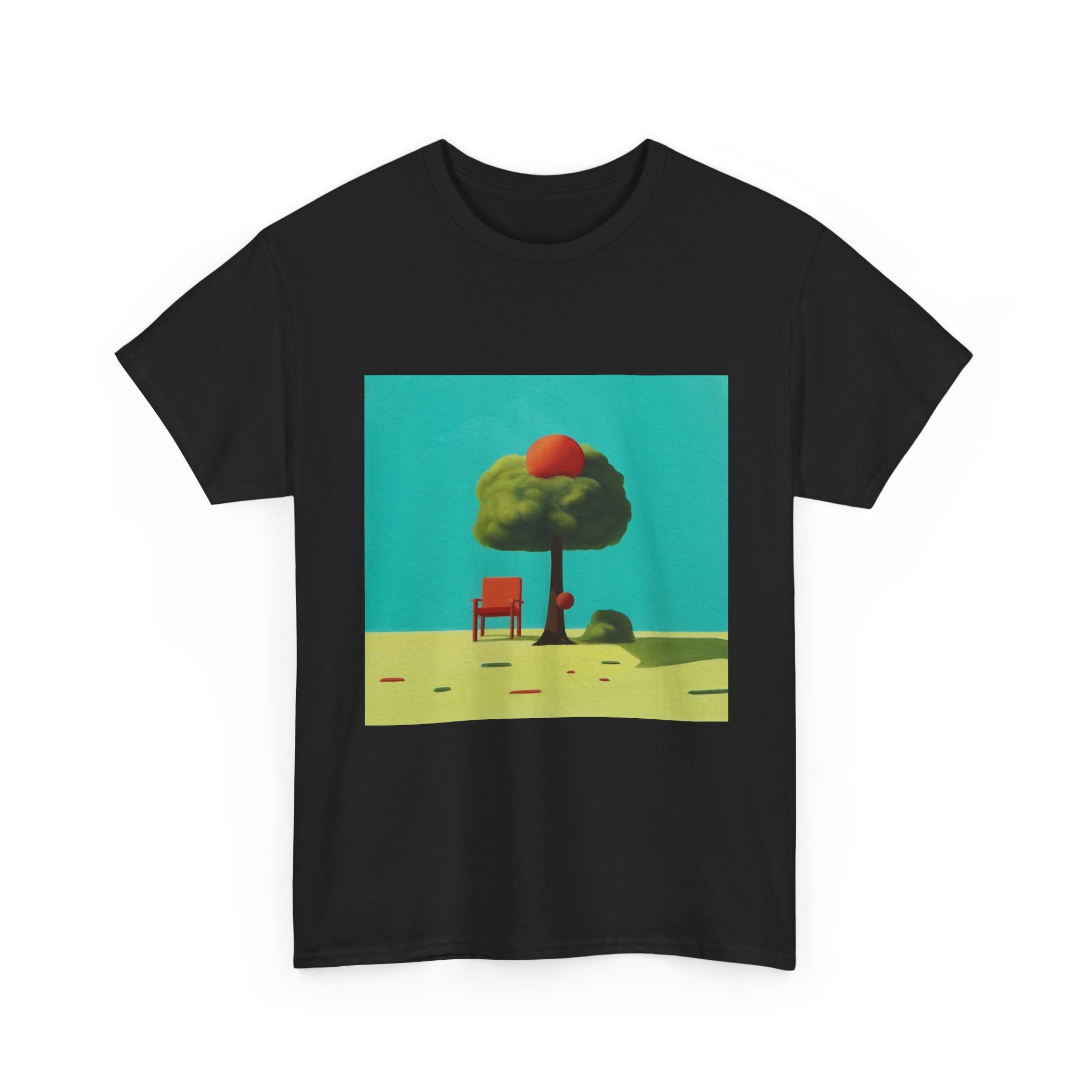T-Shirt with Tree and Blue Sky Design, Tropical Art Tee for Nature Lovers, Gift for Adventurers, Casual Everyday Wear, Summer Style