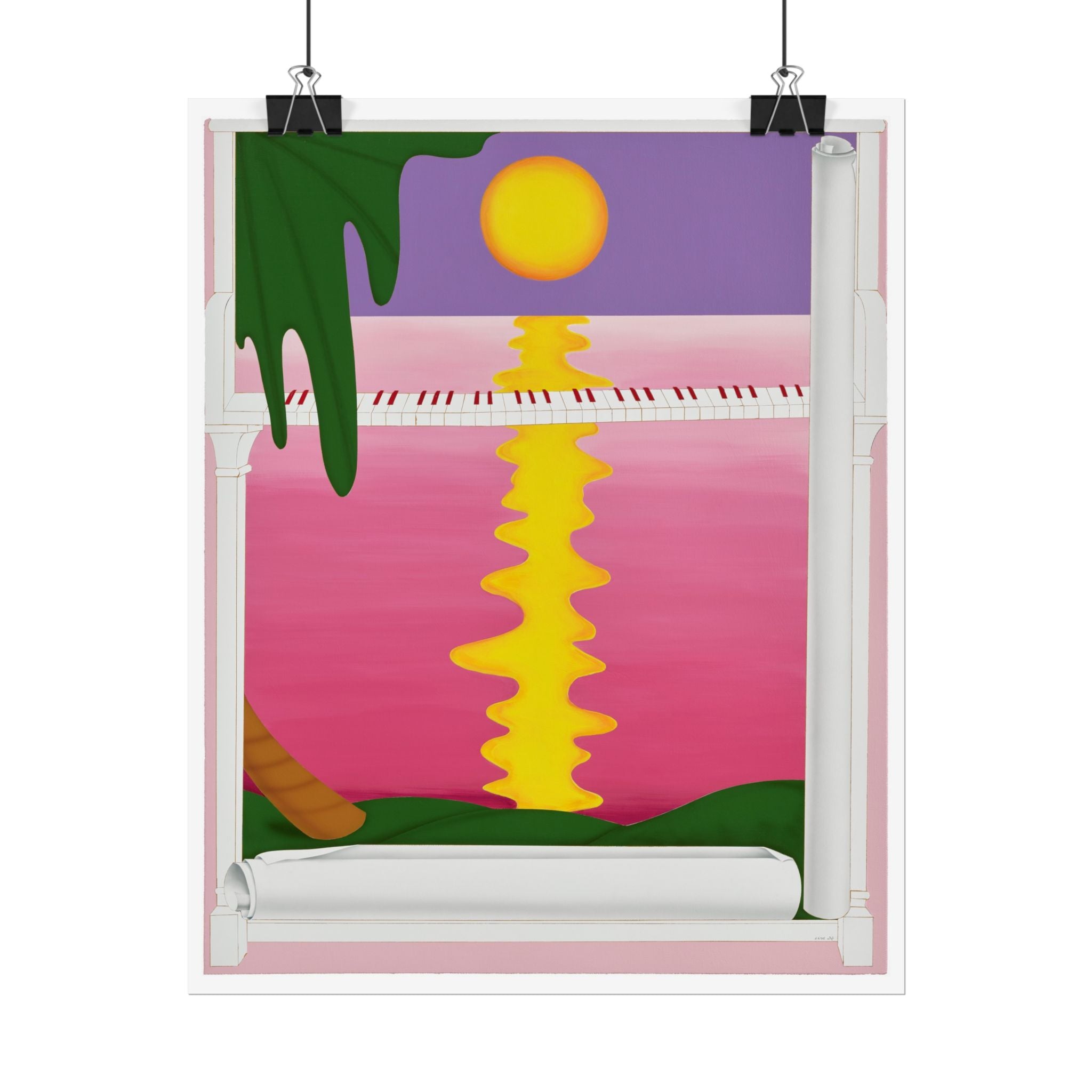 Piano  Art Poster,  Chinese Contemporary artist - Canvas Print - Artwork for new home