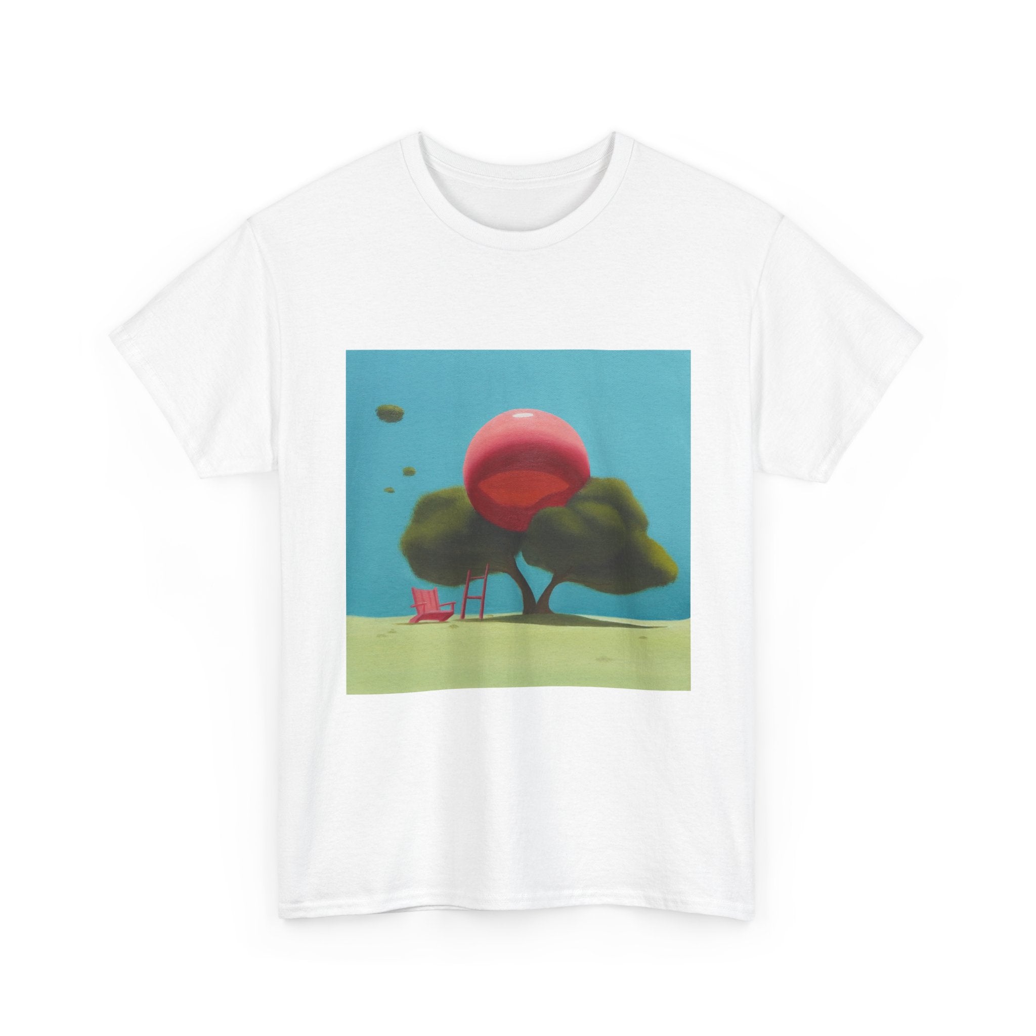 T-Shirt with Tree and Sky Design, Tropical Art Tee for Nature Lovers, Gift for Adventurers, Casual Everyday Wear, Summer Style