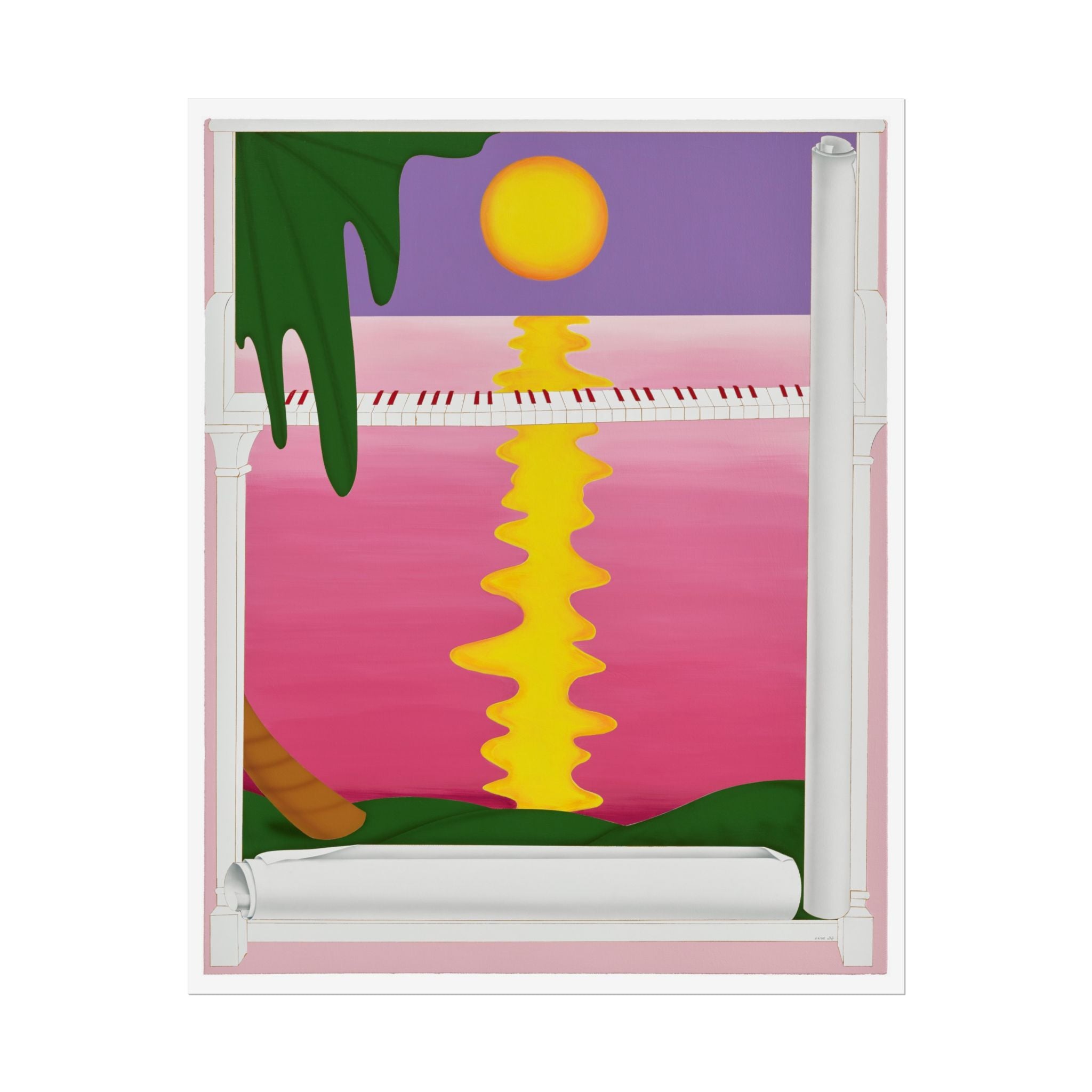 Piano  Art Poster,  Chinese Contemporary artist - Canvas Print - Artwork for new home