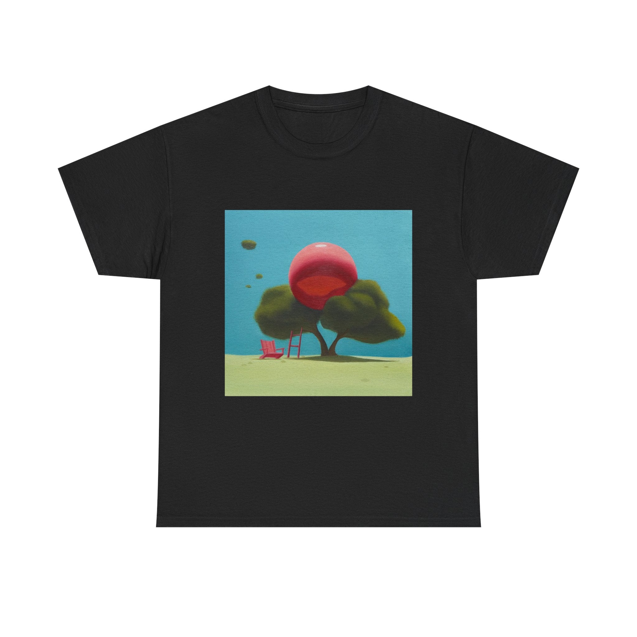T-Shirt with Tree and Sky Design, Tropical Art Tee for Nature Lovers, Gift for Adventurers, Casual Everyday Wear, Summer Style