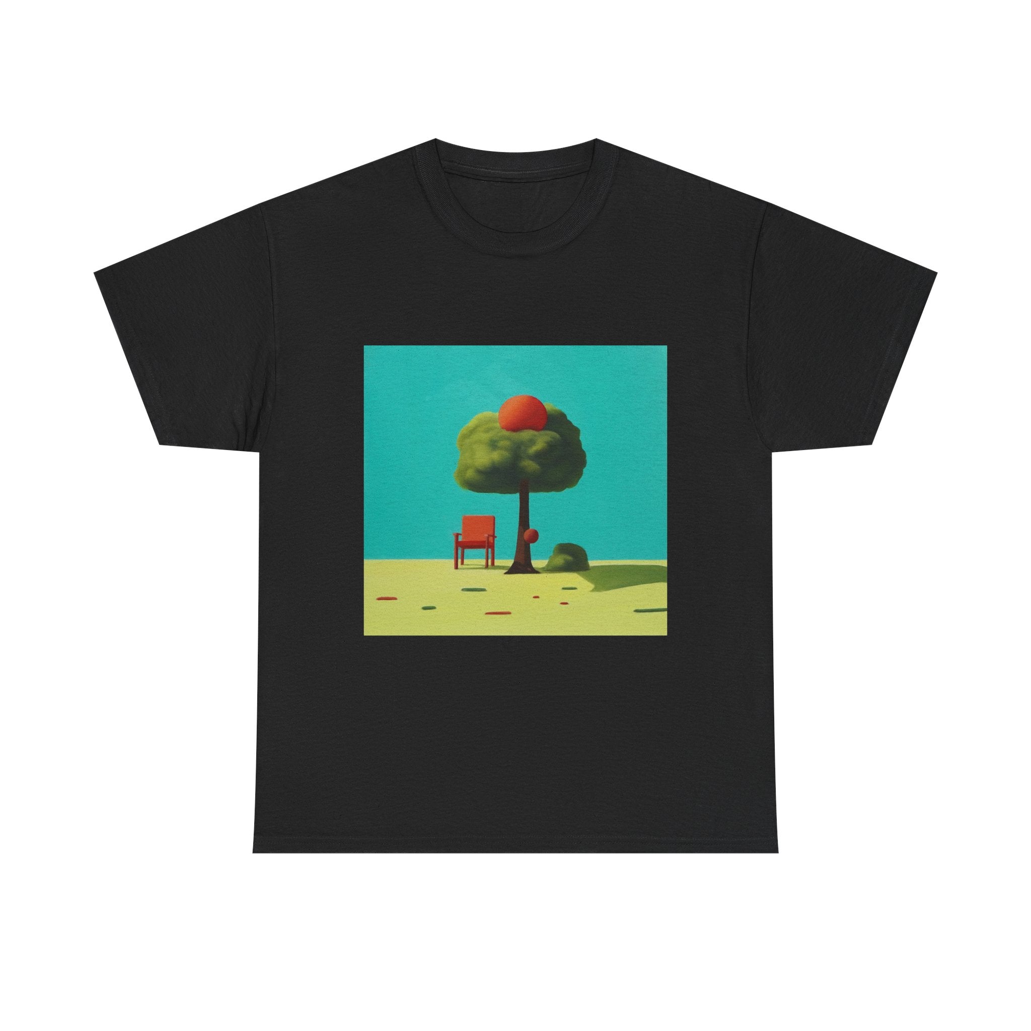 T-Shirt with Tree and Blue Sky Design, Tropical Art Tee for Nature Lovers, Gift for Adventurers, Casual Everyday Wear, Summer Style