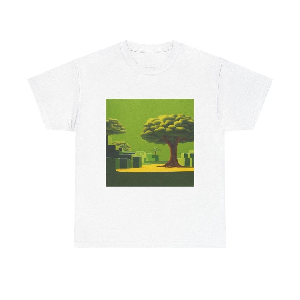 T-Shirt with Tree and Sky Design, Tropical Art Tee for Nature Lovers, Gift for Adventurers, Casual Everyday Wear, Summer Style