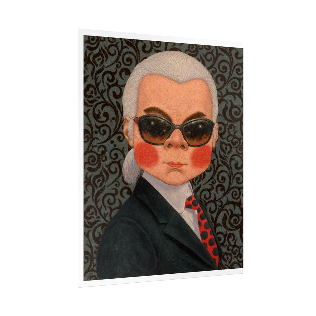 Karl Lagerfeld Art Poster,  Thailand Contemporary artist - Canvas Print