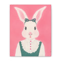 Cute Rabbit Chinese  Contemporary watercolor painting - Canvas Print