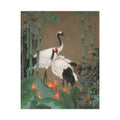 Red-crowned Crane Art Poster, Cute Animal Decor, Christmas Wall Art, Kids Room Decoration, Gift for Animal Lovers