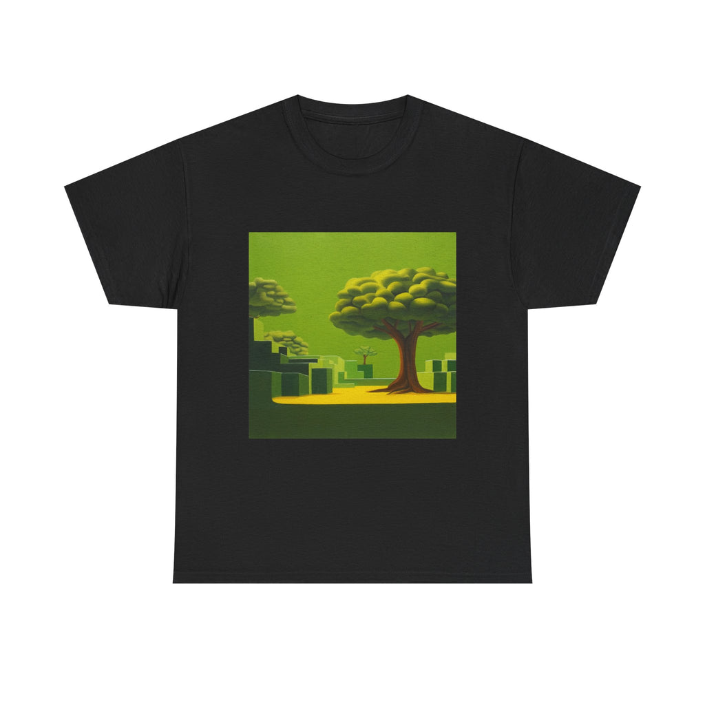 T-Shirt with Tree and Sky Design, Tropical Art Tee for Nature Lovers, Gift for Adventurers, Casual Everyday Wear, Summer Style