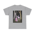 T-Shirt with Little Girl with the Moon, Tropical Art Tee for Nature Lovers, Gift for Adventurers, Casual Everyday Wear, Summer Style