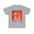 T-Shirt with Little Girl with The Cow, Tropical Art Tee for Nature Lovers, Gift for Adventurers, Casual Everyday Wear, Summer Style