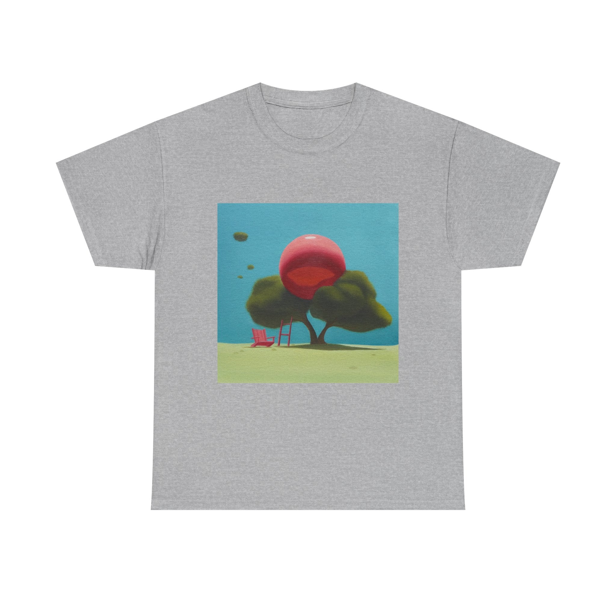 T-Shirt with Tree and Sky Design, Tropical Art Tee for Nature Lovers, Gift for Adventurers, Casual Everyday Wear, Summer Style