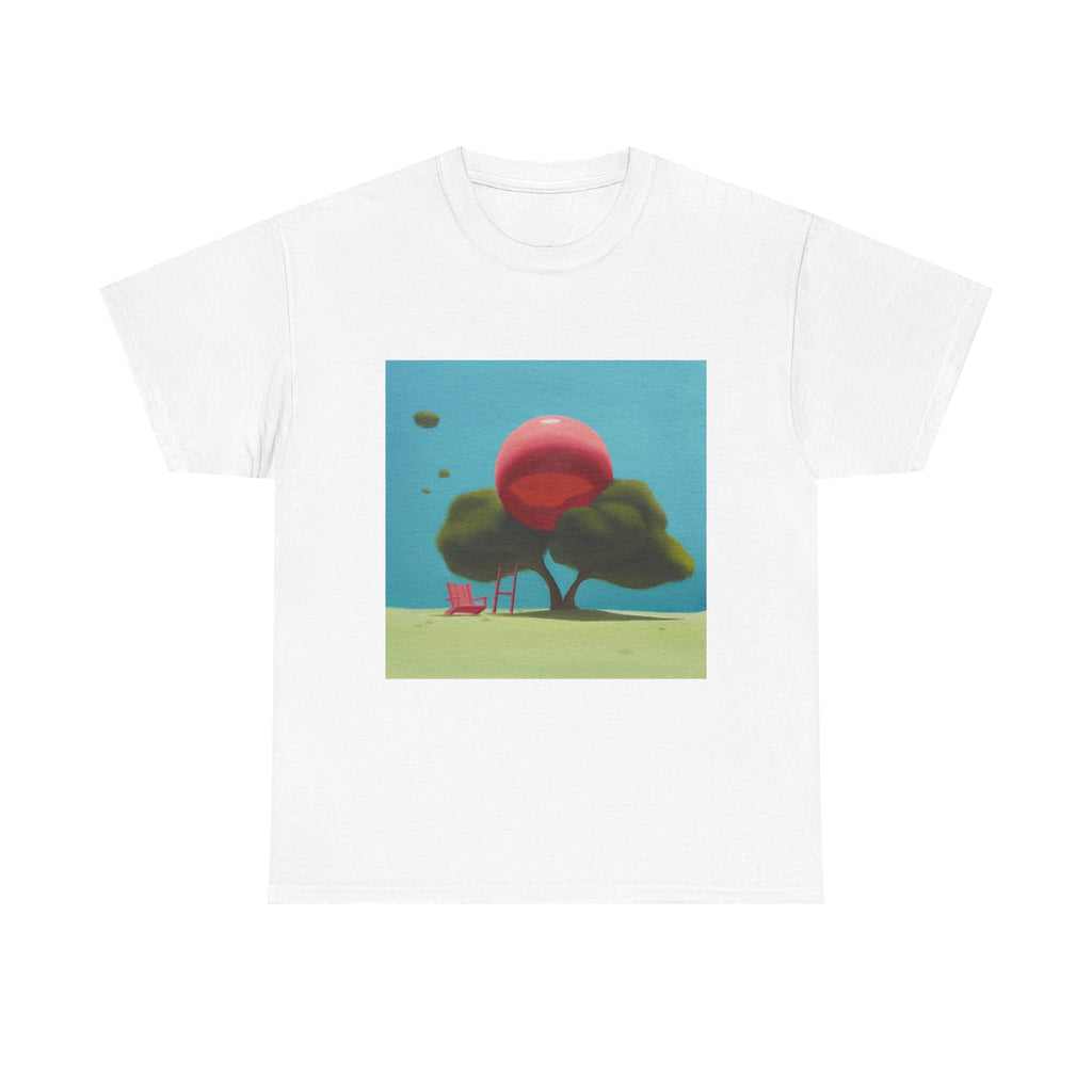 T-Shirt with Tree and Sky Design, Tropical Art Tee for Nature Lovers, Gift for Adventurers, Casual Everyday Wear, Summer Style