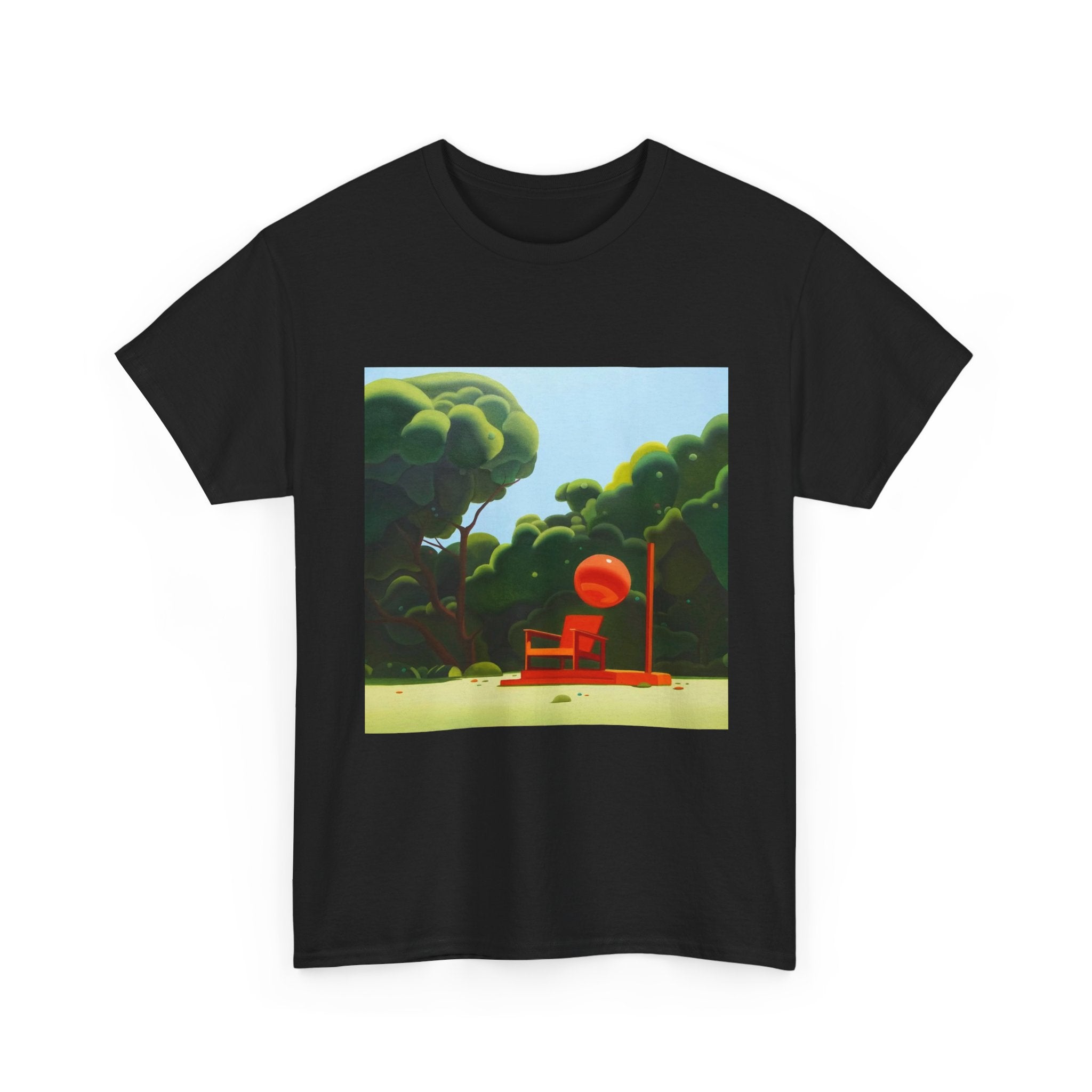 Tree and Sofa Design, Tropical Art Tee for Nature Lovers, Gift for Adventurers, Casual Everyday Wear, Summer Style