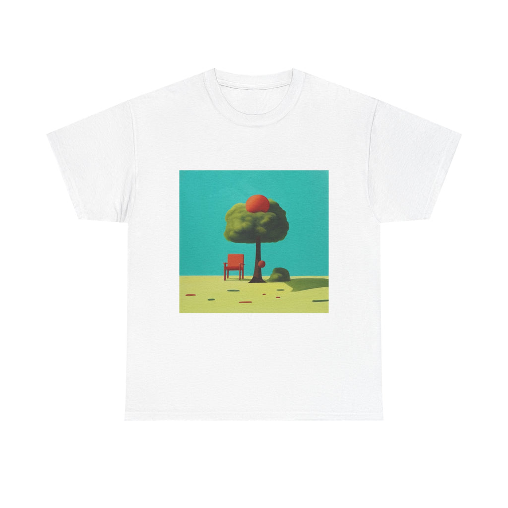 T-Shirt with Tree and Blue Sky Design, Tropical Art Tee for Nature Lovers, Gift for Adventurers, Casual Everyday Wear, Summer Style