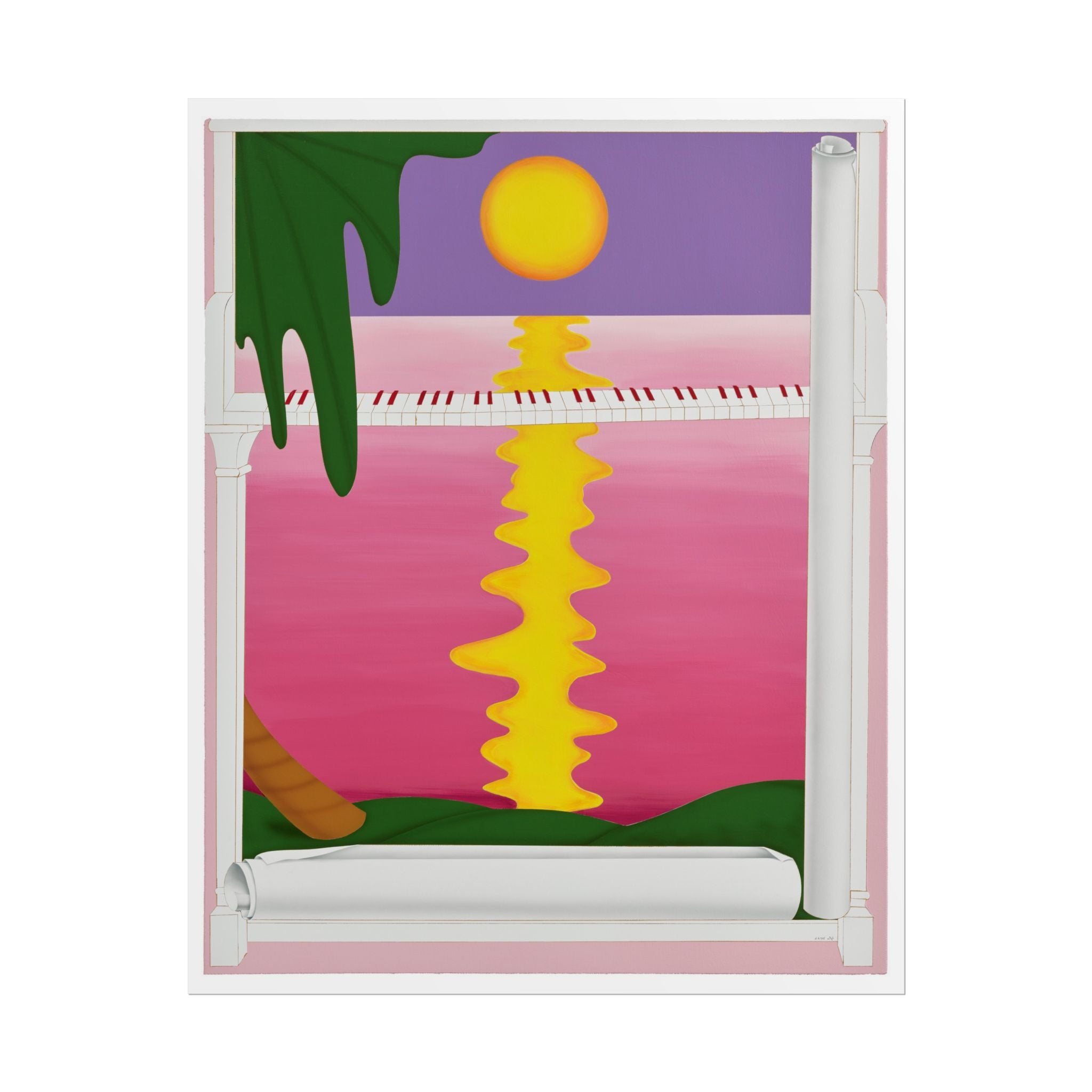 Piano  Art Poster,  Chinese Contemporary artist - Canvas Print - Artwork for new home