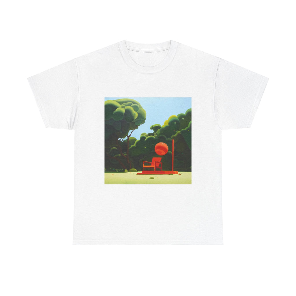 Tree and Sofa Design, Tropical Art Tee for Nature Lovers, Gift for Adventurers, Casual Everyday Wear, Summer Style