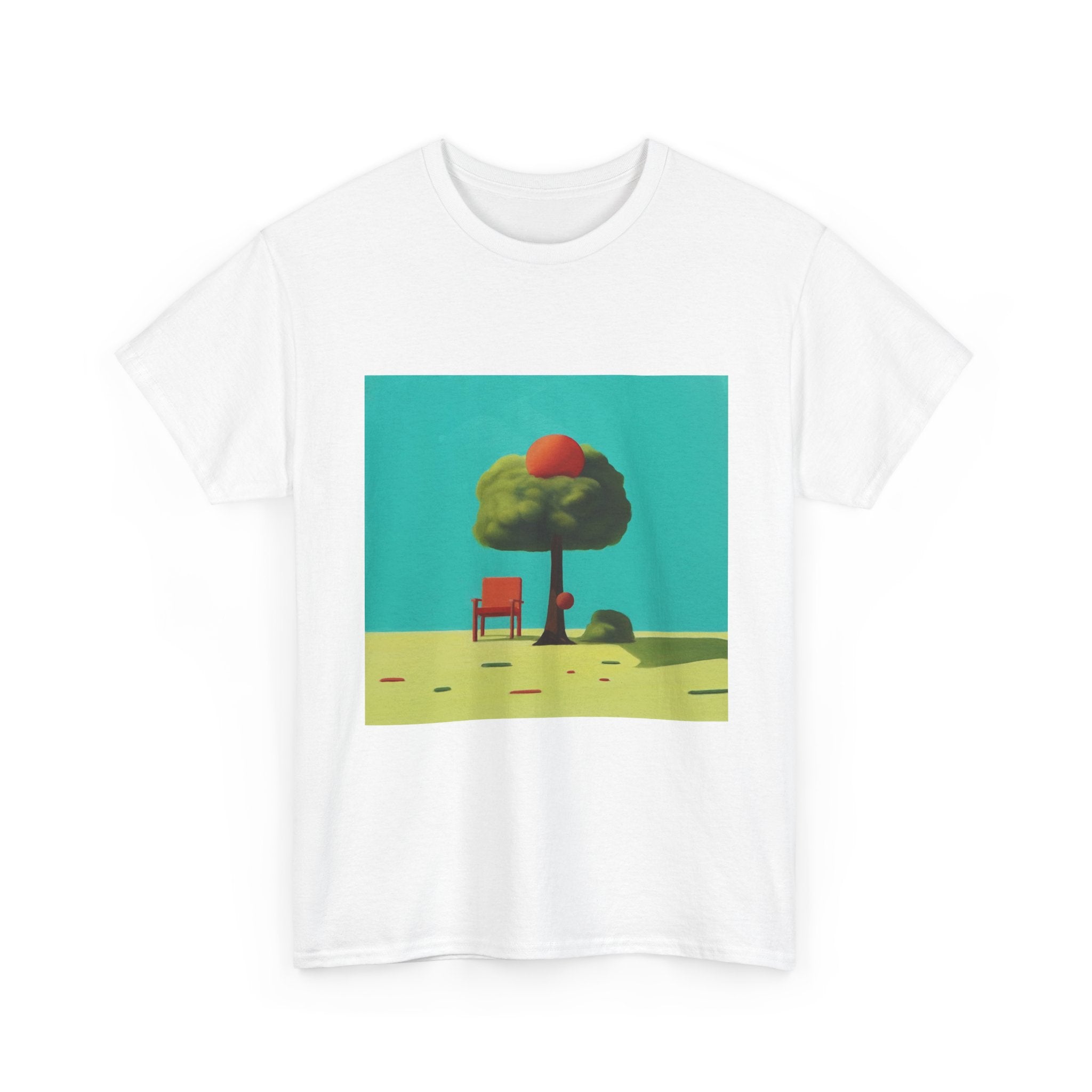 T-Shirt with Tree and Blue Sky Design, Tropical Art Tee for Nature Lovers, Gift for Adventurers, Casual Everyday Wear, Summer Style