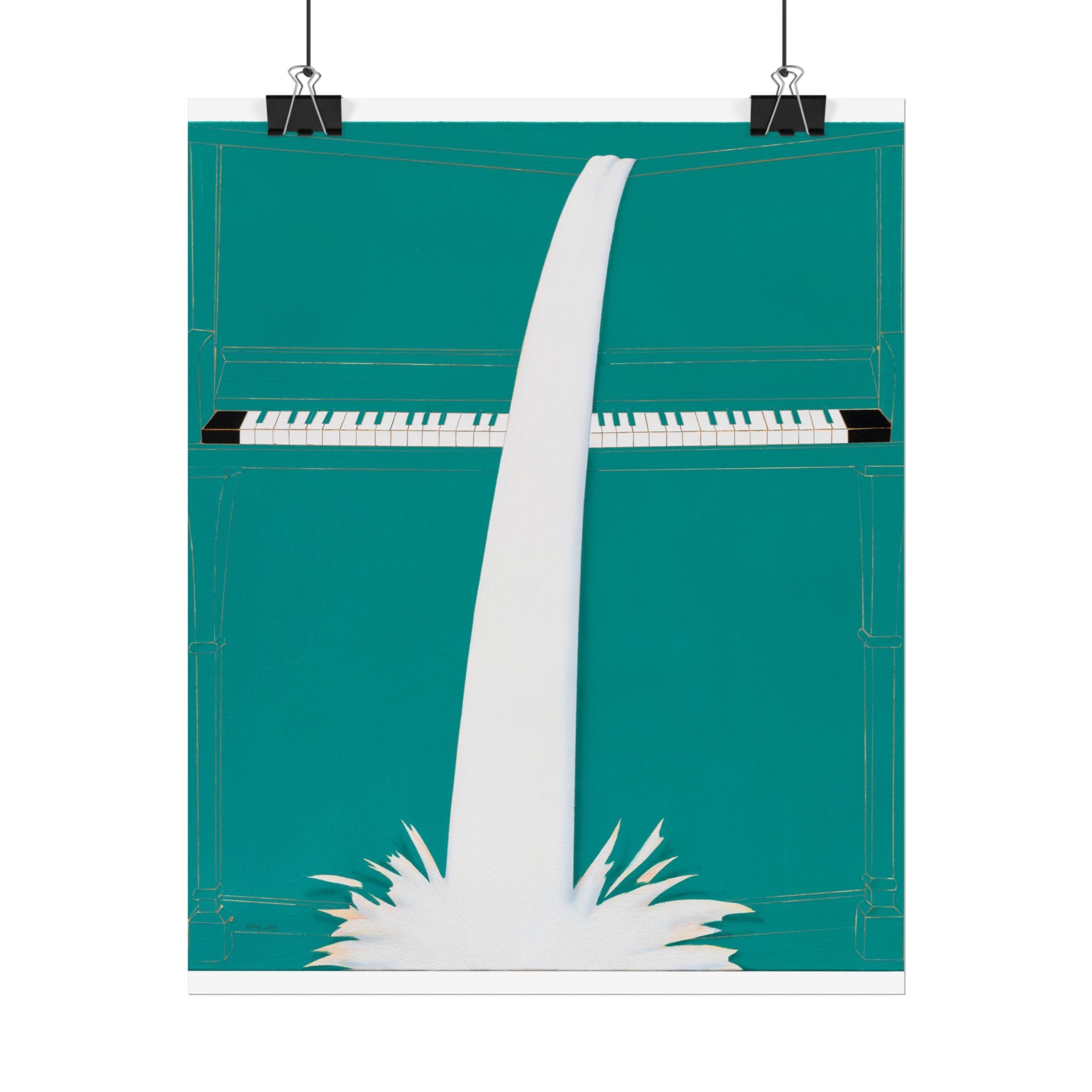 Piano  Art Poster,  Chinese Contemporary artist - Canvas Print - Artwork for new home