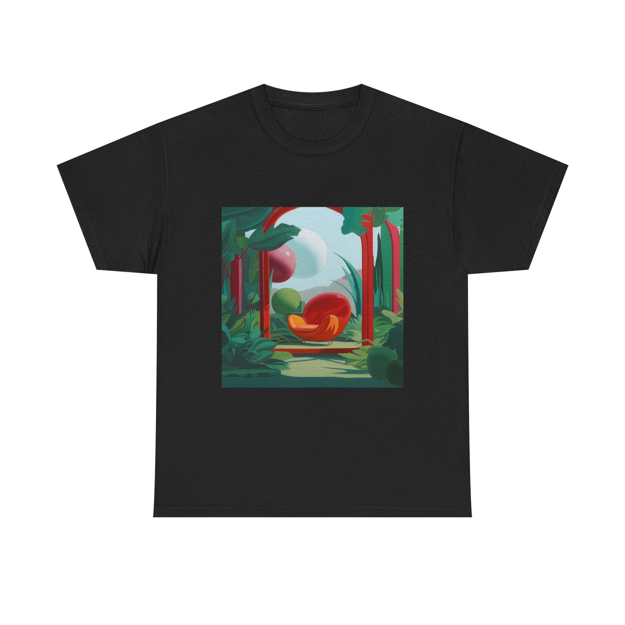 T-Shirt with Vibrant Jungle Design, Tropical Art Tee for Nature Lovers, Gift for Adventurers, Casual Everyday Wear, Summer Style