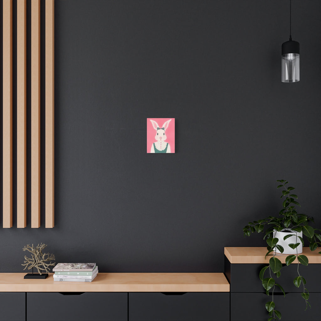 Cute Rabbit Chinese  Contemporary watercolor painting - Canvas Print