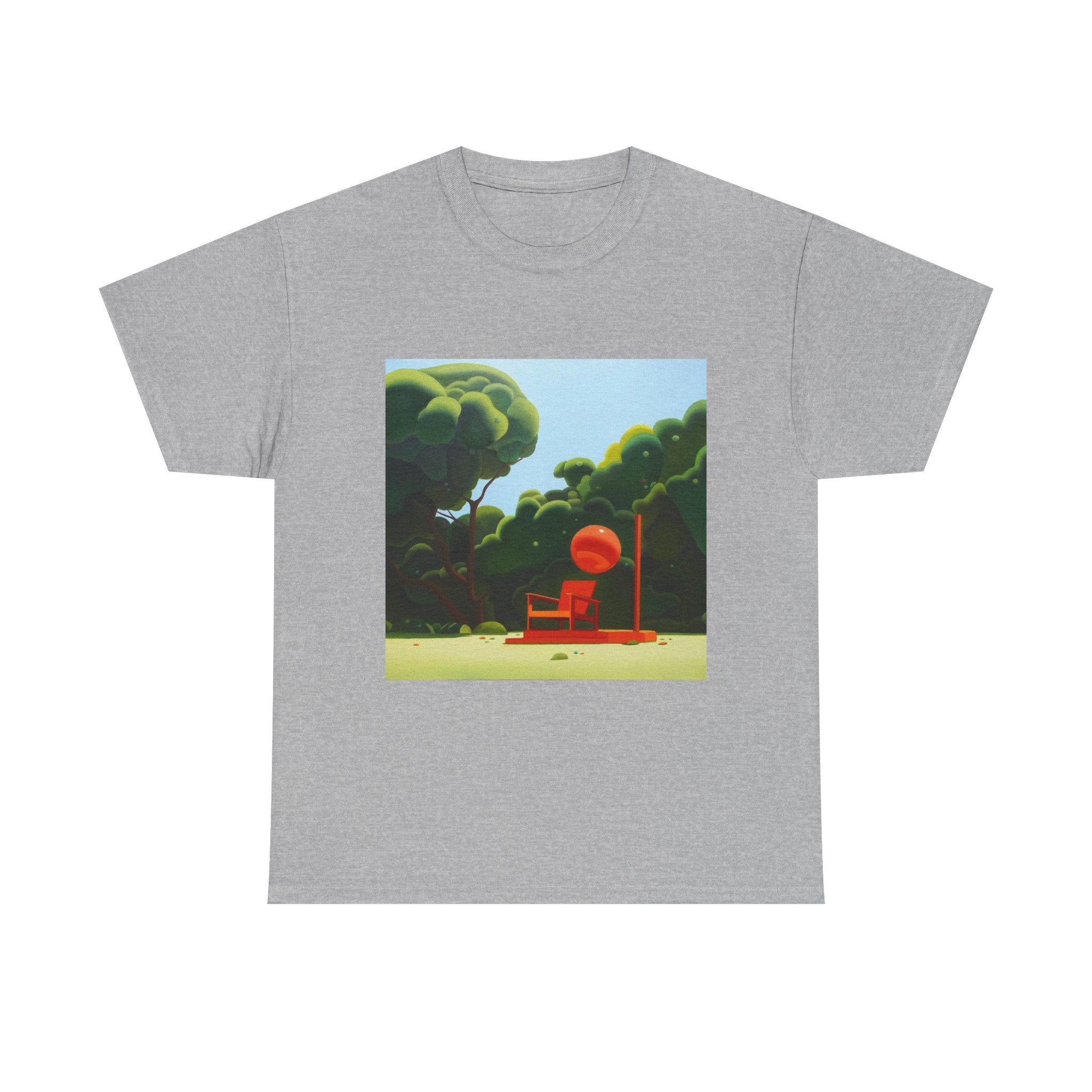 Tree and Sofa Design, Tropical Art Tee for Nature Lovers, Gift for Adventurers, Casual Everyday Wear, Summer Style