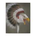 Chief Eagle -  Chinese  Contemporary watercolor painting - Canvas Print - Gift for New Year