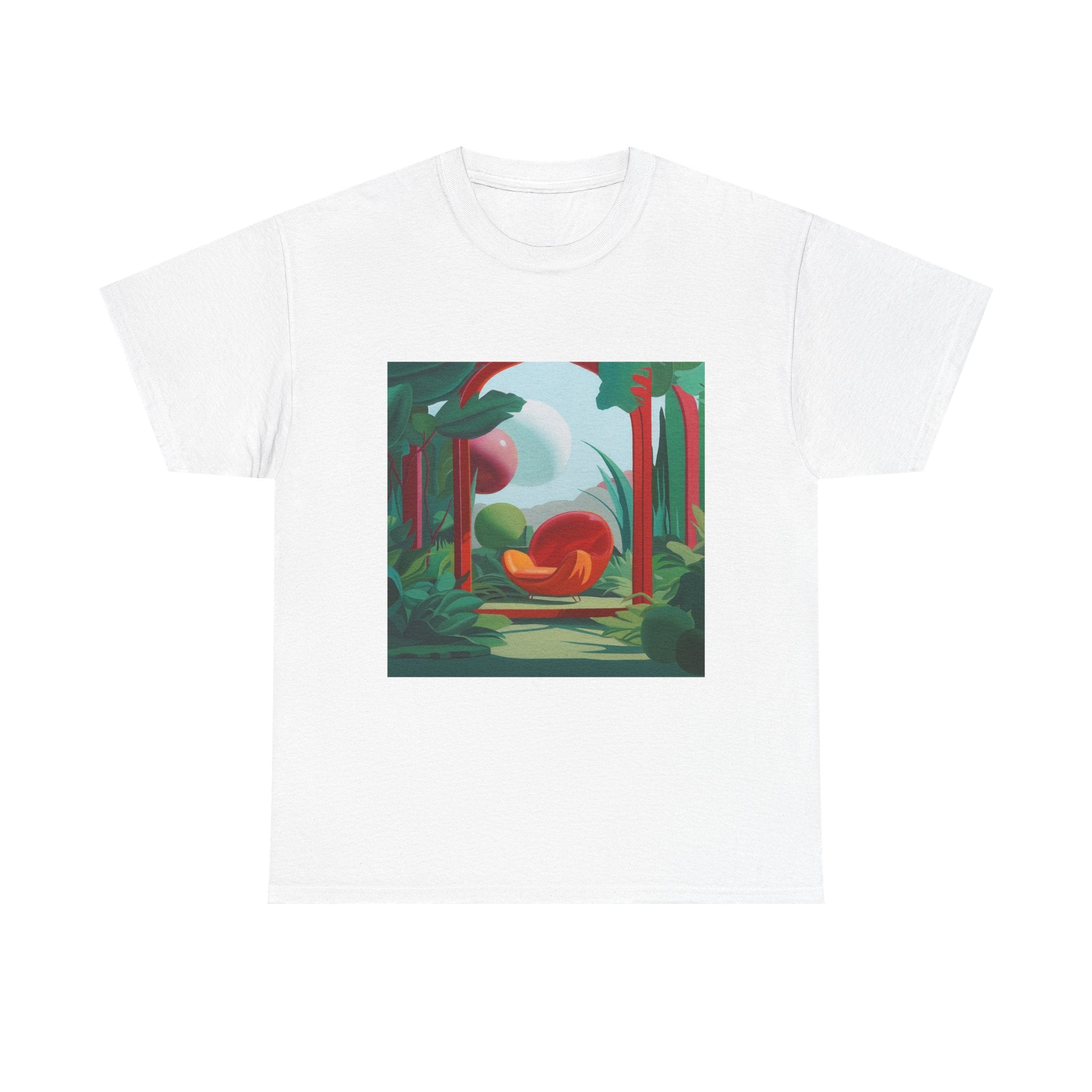 T-Shirt with Vibrant Jungle Design, Tropical Art Tee for Nature Lovers, Gift for Adventurers, Casual Everyday Wear, Summer Style